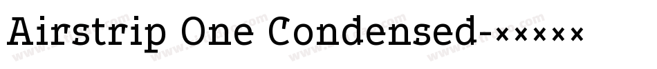 Airstrip One Condensed字体转换